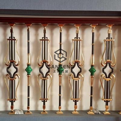 China Traditional Villa Gold Balustrade Balustrade for sale