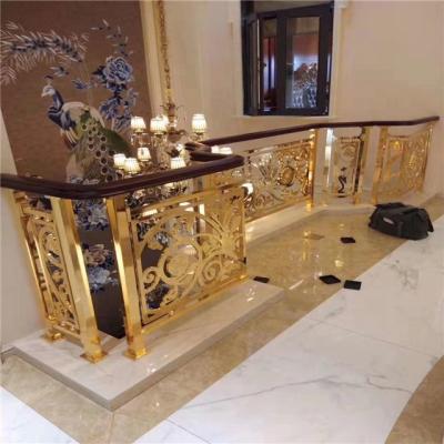 China Modern and simple luxury new style casting brass railing for balcory/staircase design for sale