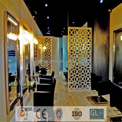 China PVD Plating / Powder Coated Room Dividers Living Room Divider Stainless Steel Decorative Room Divider for sale