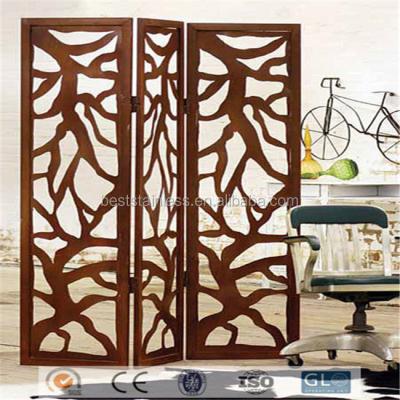 China PVD Plating / Powder Coated Living Room Furniture Metal Room Divider Movable Divider For Room for sale