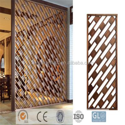 China PVD Plating / Powder Coated New Design Decorative Laser Cut Panels Cheap Restaurant Room Divider for sale