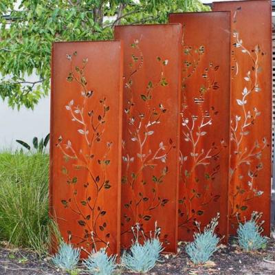 China Traditional Chinese Outdoor Laser Cut Metal Privacy Screen for sale