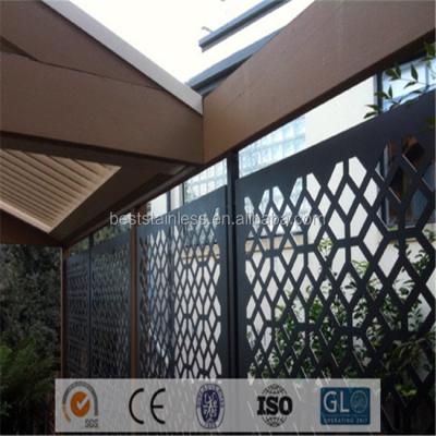 China PVD Plating / Powder Coated Decorative Metal Divider Screen Outdoor Metal Privacy Screens for sale