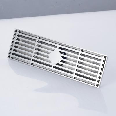 China Modern Long Floor Drain Bathroom Floor Drain Stainless Steel Floor Drain Wall for sale