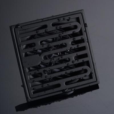 China Floor Drain Modern Black Linear Shower Drain Floor For Bathroom for sale