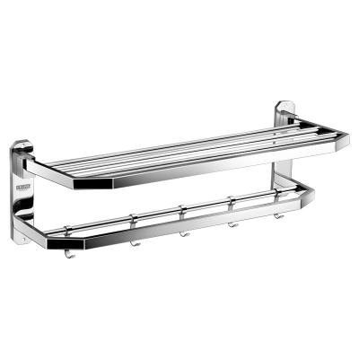 China Fashion Stainless Steel Folding Towel Rack Bathroom Accessories Mirror Ailevr Towel Rack for sale