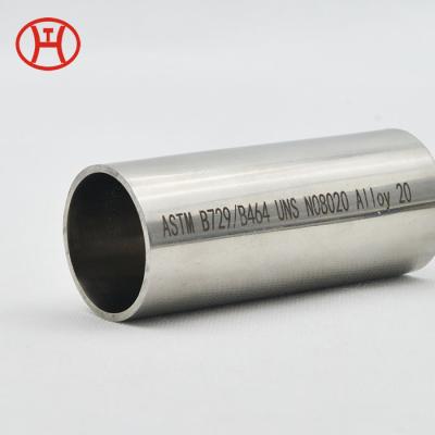 China Industry construction building ASTM B474 UNS nickel alloy N08020 welded pipe alloy 20 erw erw saw welded pipe steel for sale