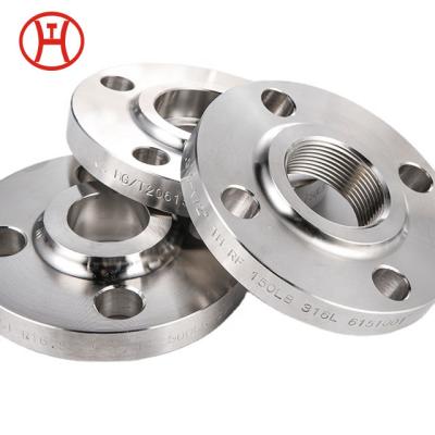 China ASTM A182 GR F5 F9 F11 F22 F91 Alloy Steel ANSI 150 6 Inch RF Brass Threaded Flange Female Threaded 1/2