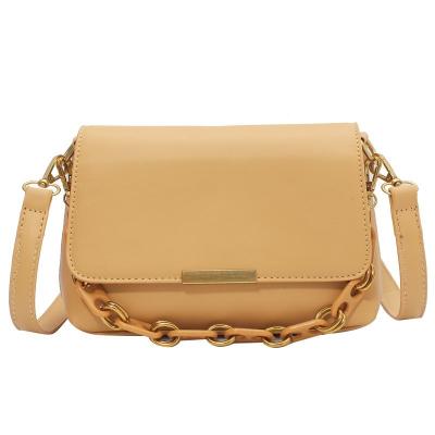 China Fashoion New Design Wholesale PU Leather Girls Bags Cross-body Gold Chain Handbags For Women for sale