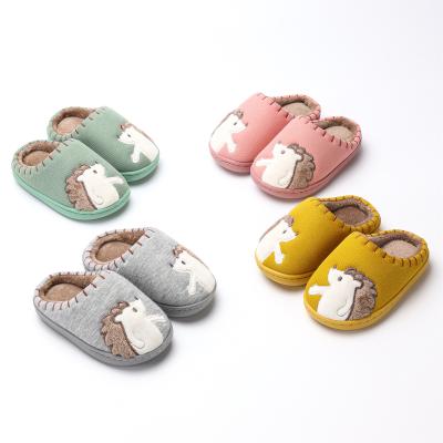 China Round Plush Collar Memory Foam Warm Fluffy House Shoes Non-slip Winter Unique Indoor Slippers for sale