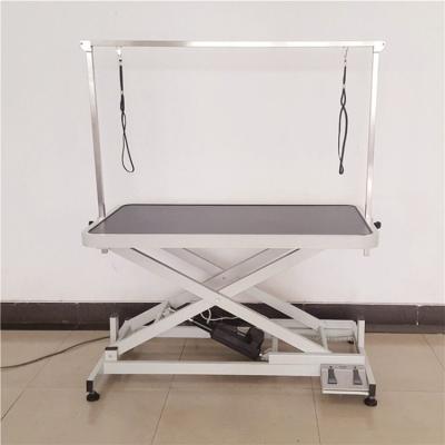 China Sustainable Adjustable Hydraulic Electric Lifting Beauty Table Pet Dog Grooming Table for sale