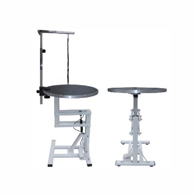 China Sustainable Round Hydraulic Dog Air Lift Grooming Table for sale