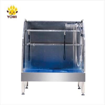 China Sustainable Stainless Steel Pet Bathing Pet Bath Dog Wash Cleaning Tub for sale