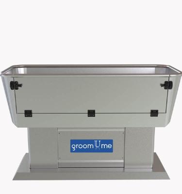 China Sustainable Atmospheric Rust Moisture Proof Easy To Clean Universal Stainless Steel Pet Bathtub for sale