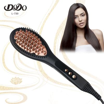 China Negative Ion Cepillo De Bao Extensiones Hair Steamer Brush for sale