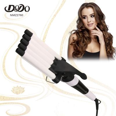 China 16mmx5 Wave Lcd Display 4 in 1 hair crimper Ployka Waveer Wavy Hair Waver for sale