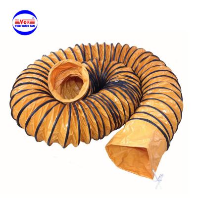 China 500mm PVC Ventilation Flame Retardant Fire Resistant 5m Flexible Air Duct for sale