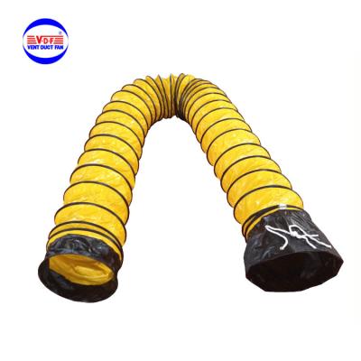 China 100 Celsius Heat Resistant Ventilation 400mm 5m Heat Resistant Industrial Air Flexible Duct for sale