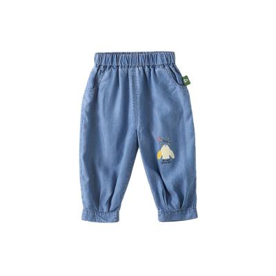 China Wholesale Breathable Leisure Exercise Kids Breathable Jeans Loose Pants Denim Pants For Kids Boys for sale