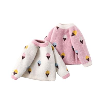 China Keep Warm Hot Selling Babies' Sweaters Warm Velvet Knit Children's Sweater Child Toddler Baby Sweater Custom Made for sale