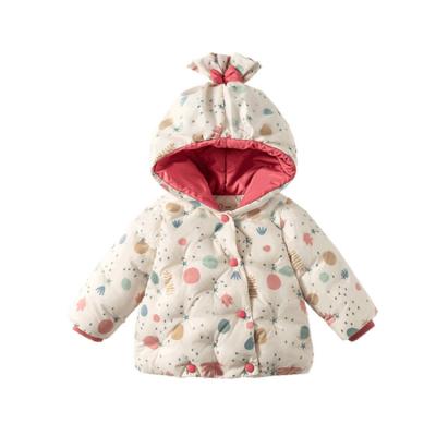 China Hot selling warm and thick children's clothing hooded coat jackets babies' cotton jackets for sale