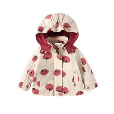 China 2021 Baby Ditch Coat Winter Warm And Thick High Quality Printed Hooded Jacket Children's Jacket For Girls for sale