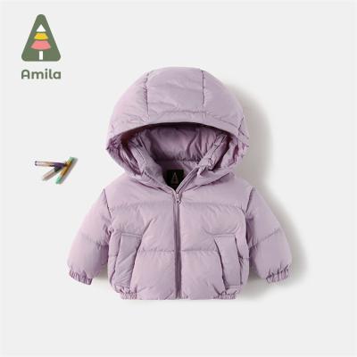 China Wholesale Multicolor Solid Color High Quality Breathable Thicken Coat Child Winter Babies' Jackets for sale