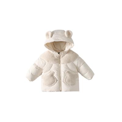 China New High Quality Warm And Thick Cotton Padded Hood Jacket Baby Girl Winter Children's Coats for sale