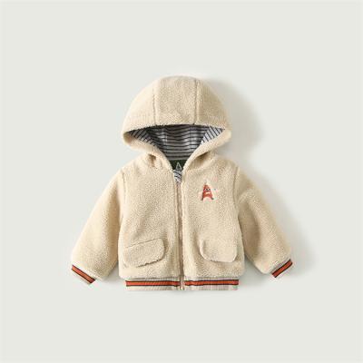 China Warm and Thick Lamb Wool Hooded Children Down Jacket Winter Toddler Baby Jackets for sale