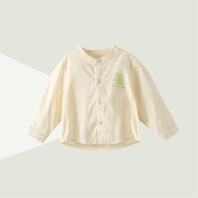 China New Breathable Skin-Friendly And Breathable Shirts Long Sleeve Simple Kids Shirts For Boys And Girls for sale