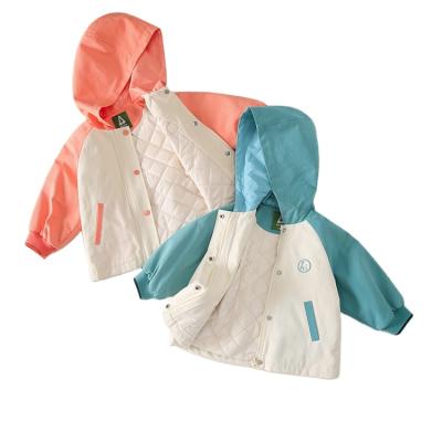 China Breathable soft thin cotton kids clothing jackets fall kids coats and jackets with snail pattern on the back for sale