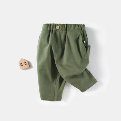 China New Custom Big Pocket Loose Work Pants Baby Kids Boys Casual Pants Breathable for sale