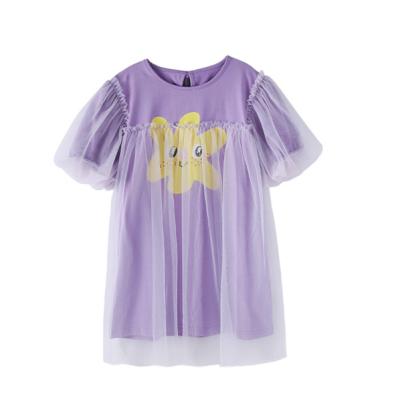 China Breathable Quality Printing Children Wear Veil Skirt Girls Princess Dresses Summer Dresses For Children for sale