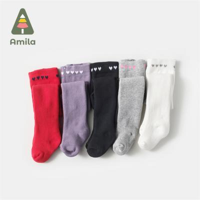 China Breathable Wholesale Bow Printing Design Girls Kids Tights Tights Newborn Baby Spantyhose for sale