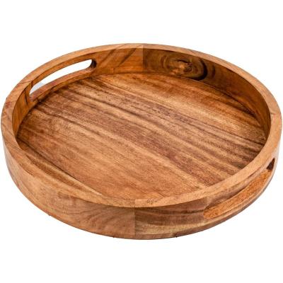 China Sustainable Simple wooden tray with handle for the bar family table bearing drinks and food for sale