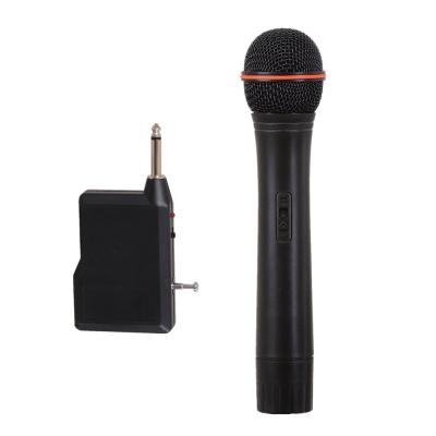 China A1 Handheld Wireless Microphone Dual Channels VHF Microphone Home Microphone Music Microphone for sale