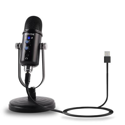 China Professional USB Microphone K-7 Condenser Microphone Game Studio USB Microphone Stand Karaoke Microphone For Computer PC for sale