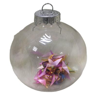 China Christamas Clear Plastic Home Decoration PET Christmas Balls for sale