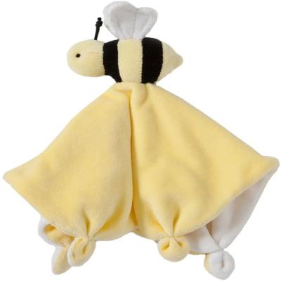 China Eco-Friendly Baby Toys 2022 High Quality Safe Soft Plush Toys Bee Blanket Baby Comforter Soft Plush Towel For Baby for sale