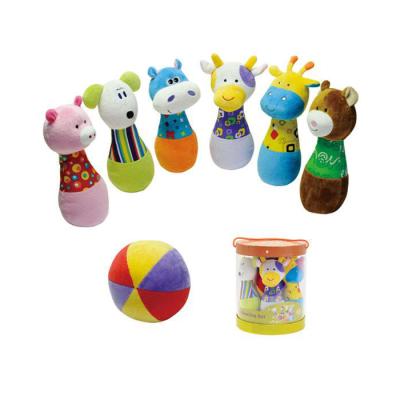 China Plush Novelty Soft Toys Plush Bowling Set For Kids for sale