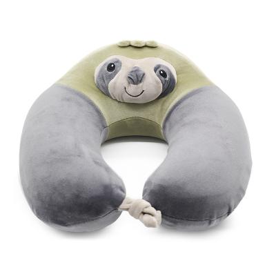 China Travel Anti-static Cute Soft Plush Stuffed Toys Animal Neck Pillow Animal U-shaped Pillow For Travel Office Neck Pillow for sale