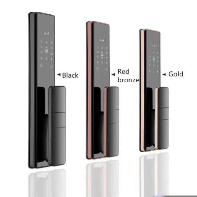 China Tuya Smart Password Fingerprint Key Card Lock Apartment High Security Competitive Price Wifi Smart Door Lock for sale