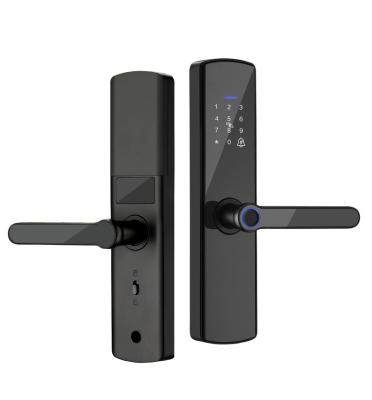 China High Quality Digital Wifi Smart Home Tuya Outdoor Smart Door Lock Tuya TTlock Apartment Fingerprint Password Card Key Locks for sale