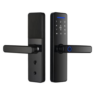 China High Quality Apartment Password Card Key Wifi Tuya Smart Fingerprint Locks TTlock APP Wifi Remote Smart Door Lock for sale