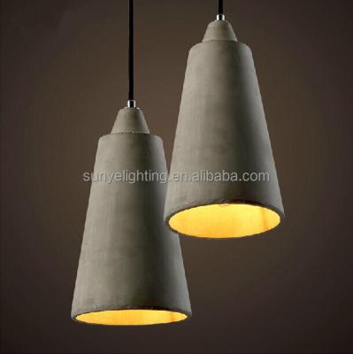 China Modern Industrial Recessed Concrete Pendant Light Concrete Light Restaurant Home Decorative Concrete Ceiling Lamp Industrial Recessed Concrete Lights for sale