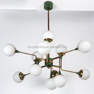 China Home Appliance Simple Vintage Crystal Ball Industrial Antique Hanging Chandelier for sale