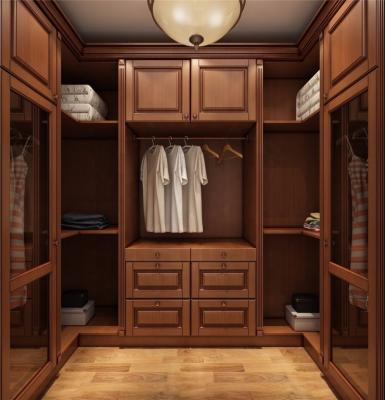 China Large Expandable Solid Wood Cabinet Closet With Drawer for sale