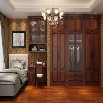 China Solid Wood Hight Quality Customized Solid Wood Wardrobe Cabinets for sale