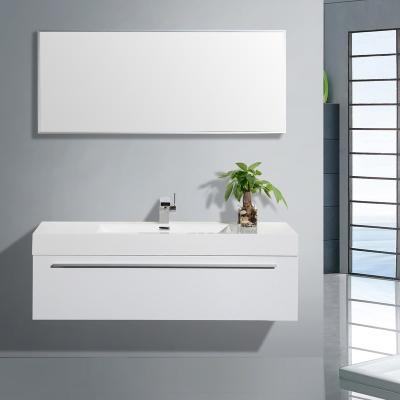 China Modern Classic White Wall Hung Bathroom Cabinet for sale