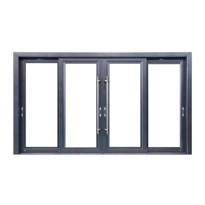 China Modern Grade Black Top Frame Aluminum Sliding Door for sale